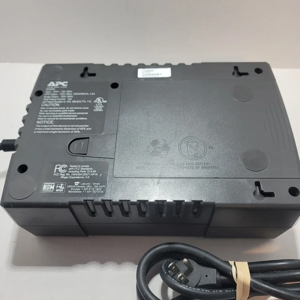 APC Back-UPS ES 550 BE550G 8 Outlets Uninterruptible Power Supply NO BATTERY